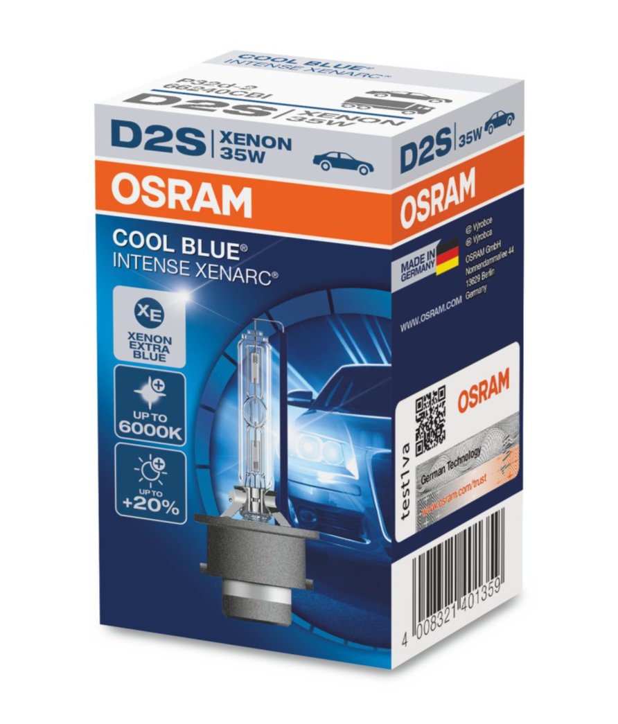 OSRAM D2S XENARC Cool Blue INTENSE 6000K Xenon Lampe