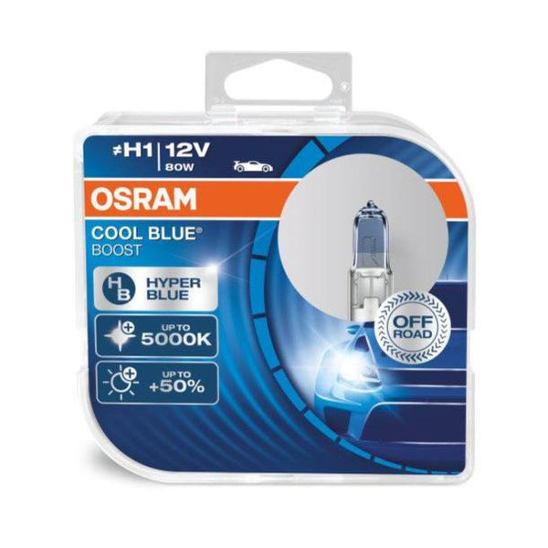 OSRAM H1 Cool Blue BOOST 5000K +50% Halogen Light Bulbs